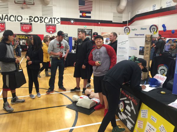 image of students at career fair
