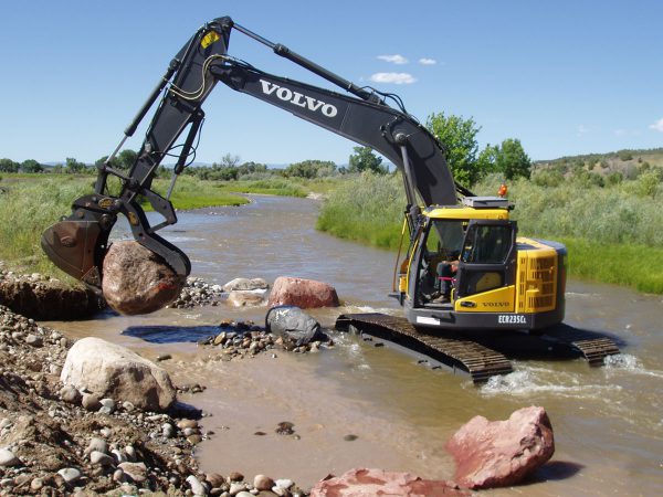 Pine River bank stabilization project