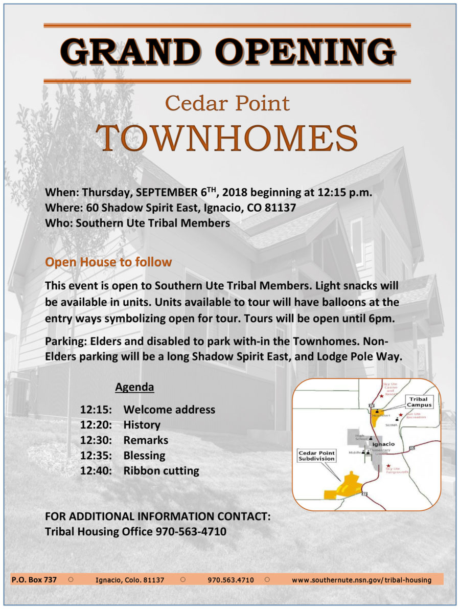 Cedar Point Townhomes Grand Opening