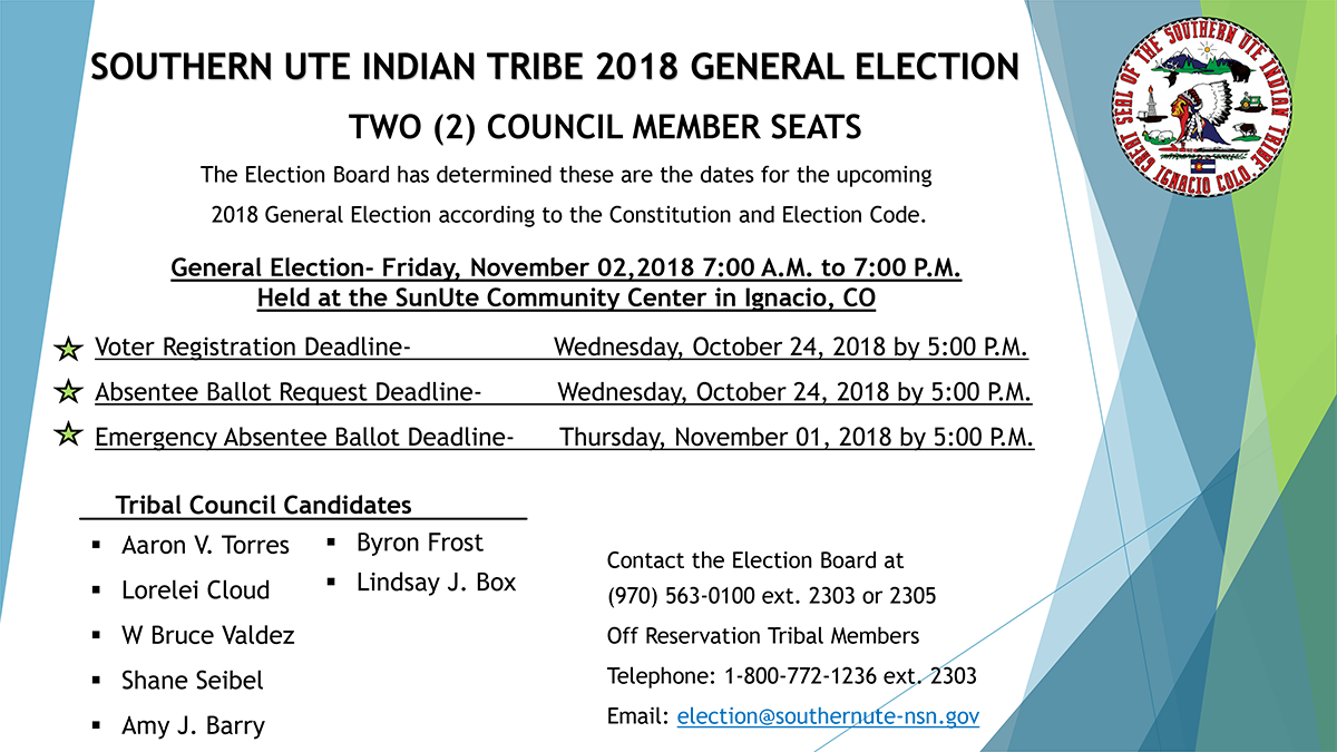 tribal election flyer