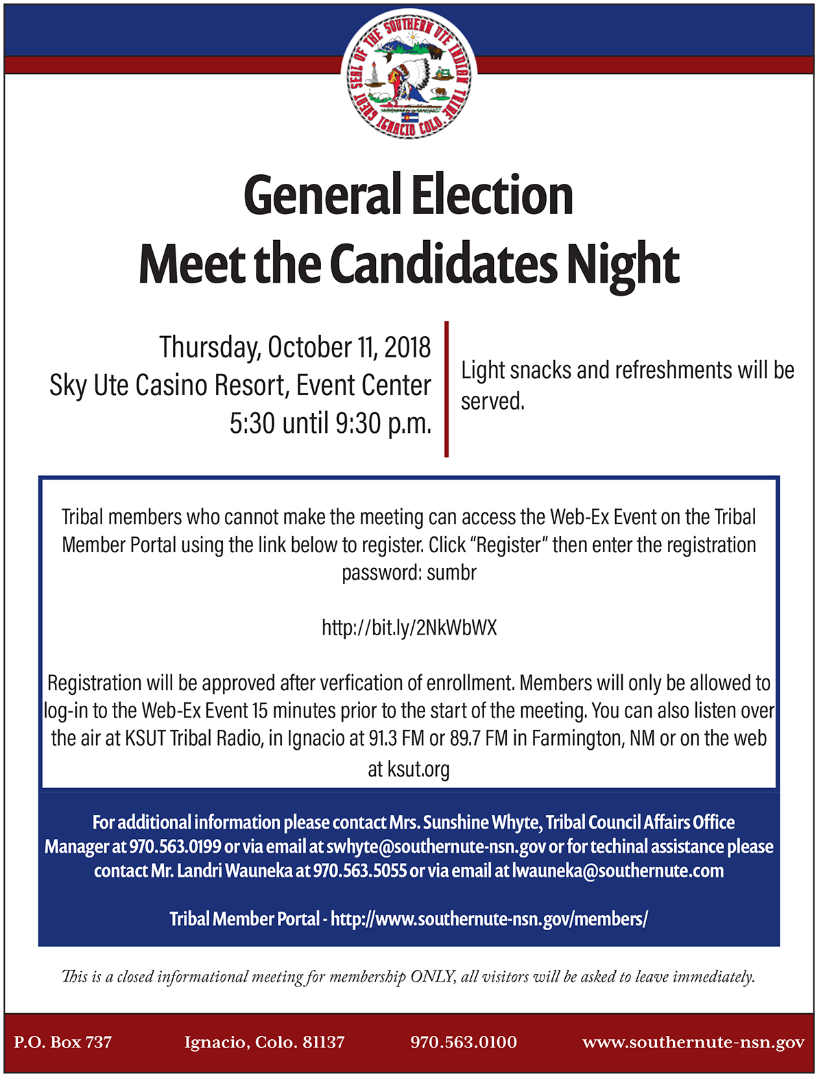 meet the candidates flyer image