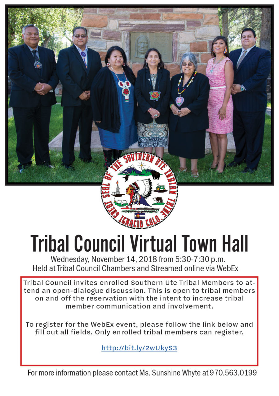 image of tribal council members flyer