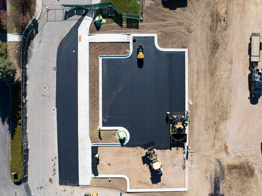 UVS - HS Demo Paving Aerial View