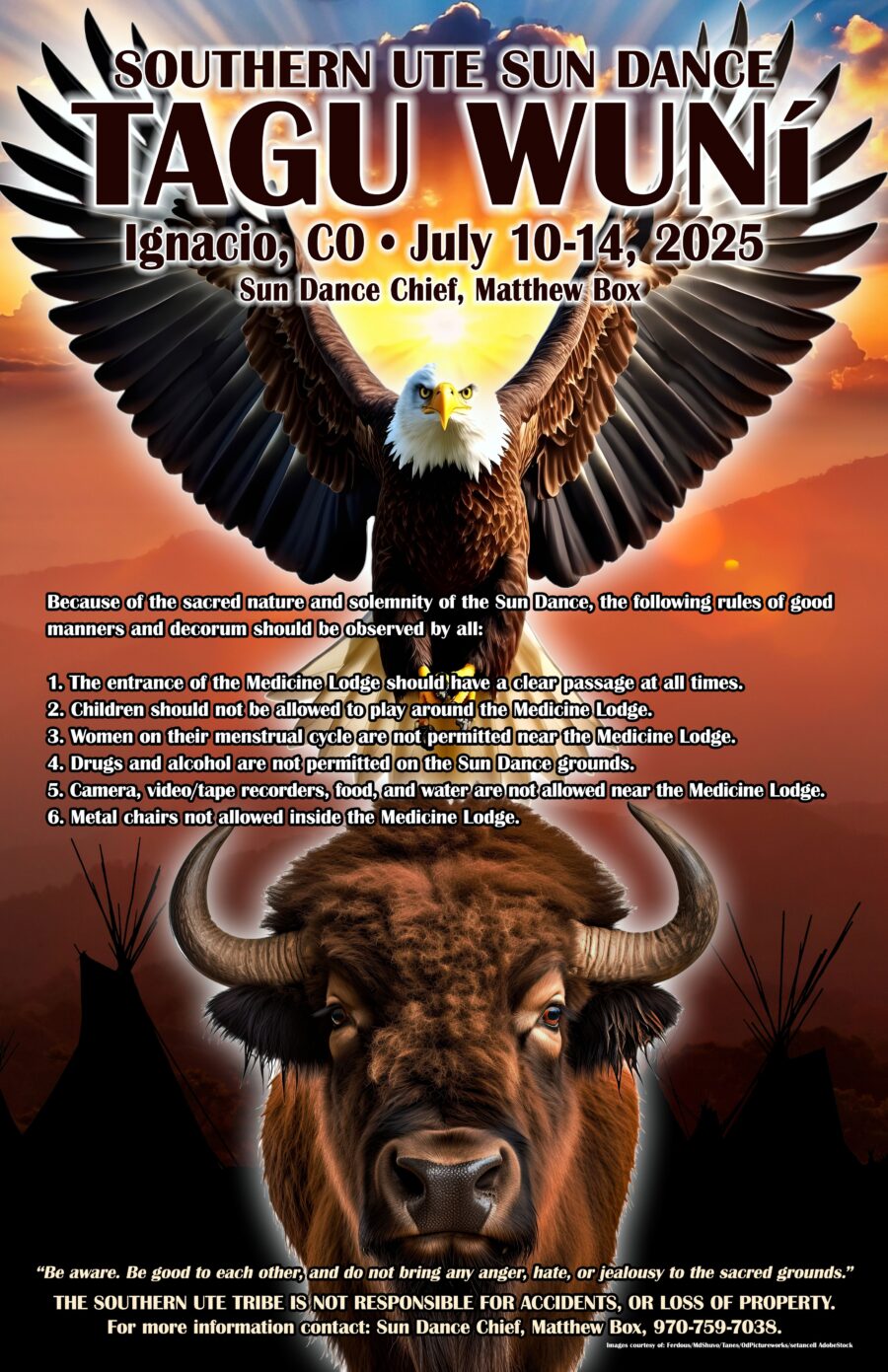 Southern Ute Sun Dance July 10-14, 2025